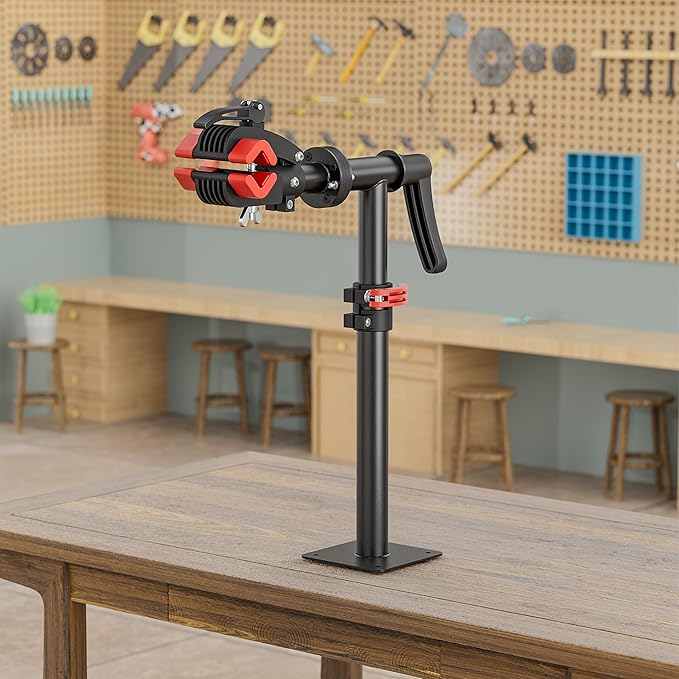 CXWXC Bike Repair Stand - Bench Mount Maintenance Stand Rack - E-bike Workstands for Mountain and Road Bikes - Home and Shop Mechanics-StrideForce Fitness