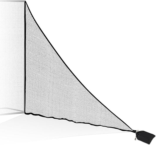 1/2PCS Golf Shank Net Attachment for Golf Hitting Nets with Sandbag, 7 * 7FT/7 * 10FT Golf Barrier Side Net,Golf Practice Hitting Net Barrier Net for Golf, Baseball, Hockey, Soccer (Black/Red-StrideForce Fitness
