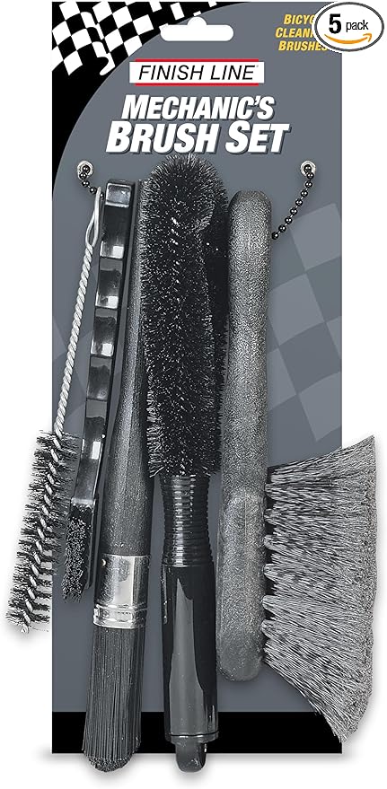 Finish Line Easy-Pro 5 Piece Mechanic's Brush Set-StrideForce Fitness