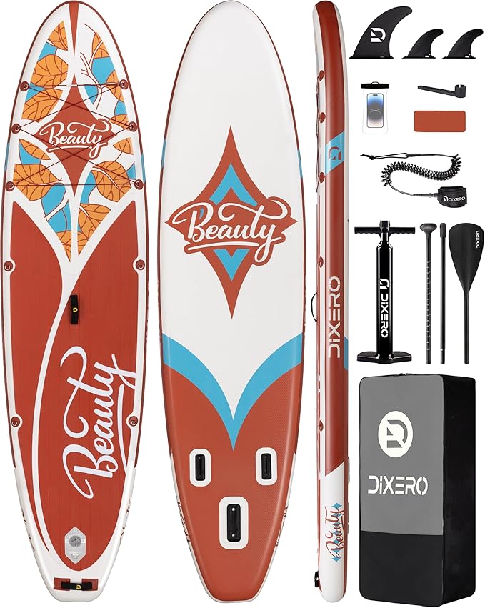 Inflatable Stand Up Paddle Board with SUP Accessories, Anti-Slip EVA Deck, 11'*33" Inflatable Paddle Boards for Adults & Youth of All Skill Levels-StrideForce Fitness