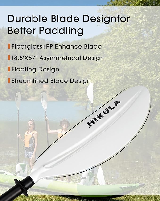 Kayak Paddle Aluminum Shaft Paddle with Nylon Blades, Floating Adjustable Kayaking Oars, 3 Piece, 220-240cm/86-94 Inches,Black/Rose/Teal/Black/Orange/Grey-StrideForce Fitness