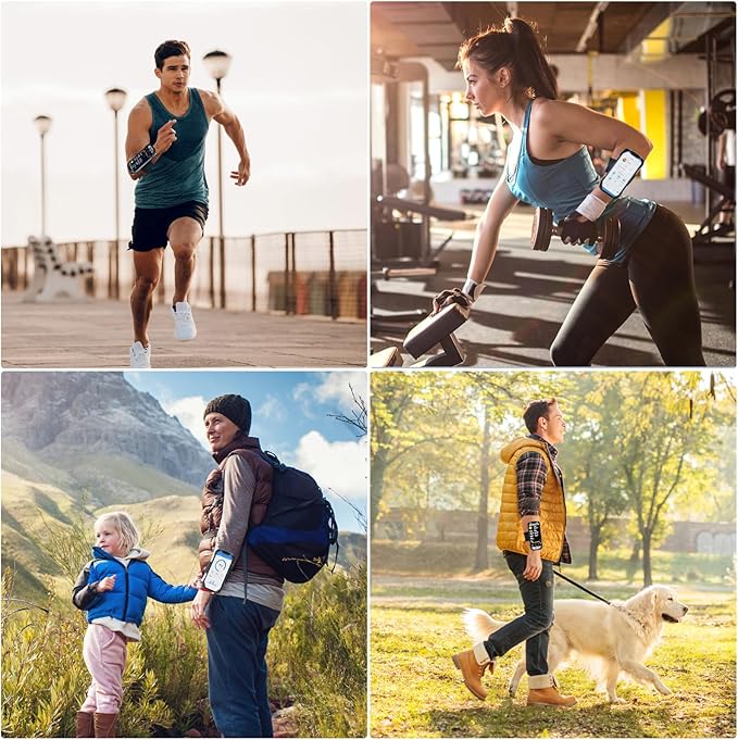 Cikyner Running wristband, Running Phone Holder Sports wristband 360° Rotatable & Detachable Running Phone wristband for 4.5- 7'' iPhone for Gym Jogging Cycling Hiking-StrideForce Fitness