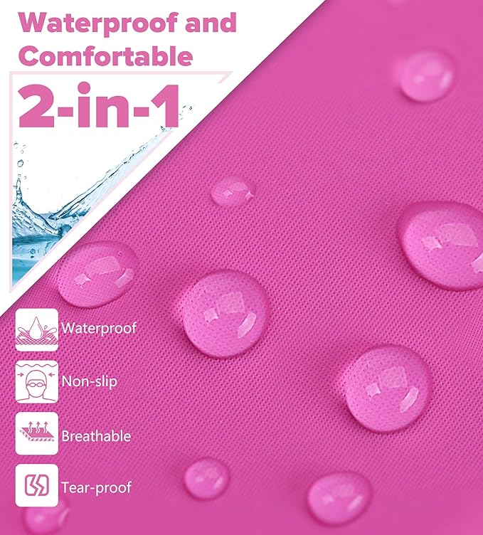 Aegend Fabric Swim Cap, Silicone Waterproof Layer - Breathable Cloth Swimming Cap, Keep Hair Dry with Hight Elasticity for Youth(8-16) Adult, 2 Sizes to Choose-StrideForce Fitness