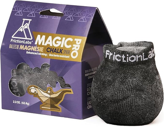 Friction Labs Magic Chalk Ball & Magic Chalk Ball PRO - Premium Gym Chalk in Refillable Sock - Non Toxic - Great for Climbing, Gymnastics, Weightlifting, Crossfit, Pool, Training