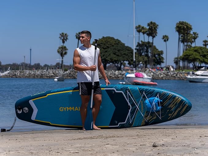 Paddle Board, Inflatable Stand Up SUP Paddle Boards for Adults & Youths of All Skill Levels, Wide & Non-Slip Deck Design Blow Up Paddleboards with Premium Accessories & Storage Bag-StrideForce Fitness