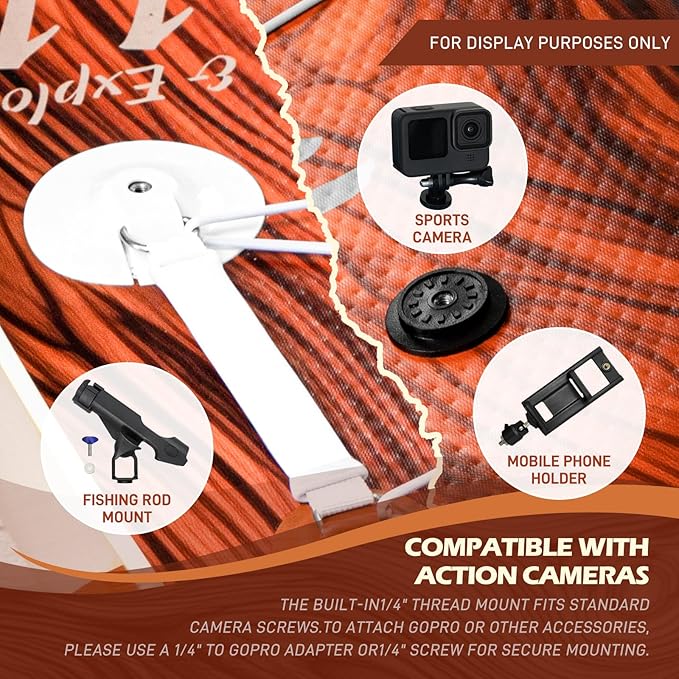 InnoExpo 11' Inflatable Stand Up Paddle Boards with Premium Accessories, Wide Stable SUP Paddle Board Design, Non-Slip Comfort Deck for Youth & Adults-StrideForce Fitness