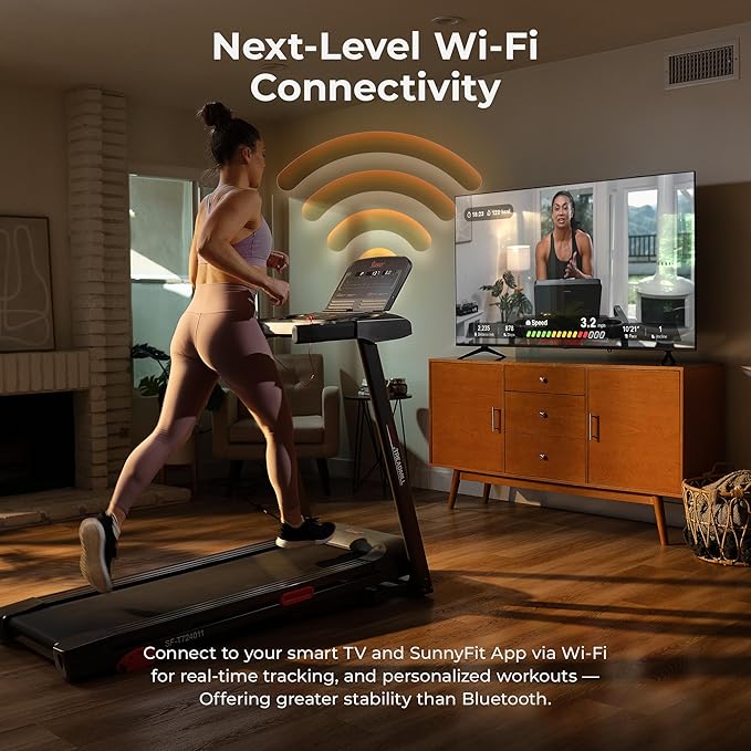 Sunny Health & Fitness Smart Wi-Fi Treadmills-StrideForce Fitness