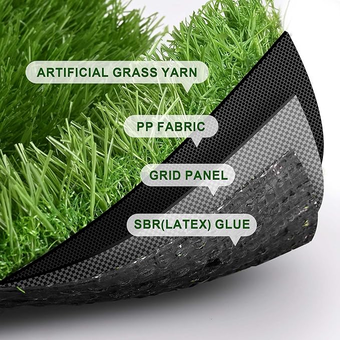 Yescom Sports Sled Strips Turf Gym Turf Flooring for Weight Sled Push Gym Equipment Outdoor Indoor Use 33'x3'(99 Sq.Ft) 1.38" H-StrideForce Fitness