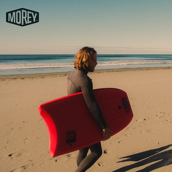 MOREY® Mach 12 MDS, 42.5" Bodyboard. Dynamic Speed Body Boards for Beach, for All Skill Levels, Embedded Fiberglass Stringer, with Coil Leash. Re-Engineered 2025 Model-StrideForce Fitness