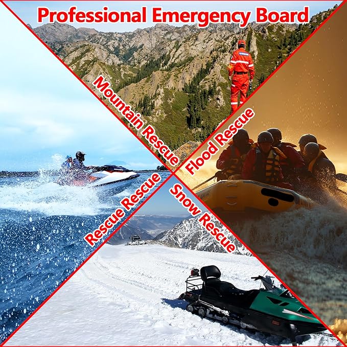 SAYOK Large Inflatable Sled Water Floating Mat Jet Ski Sled Board for Professional Emergency Rescue, Big Wave Surfing-StrideForce Fitness
