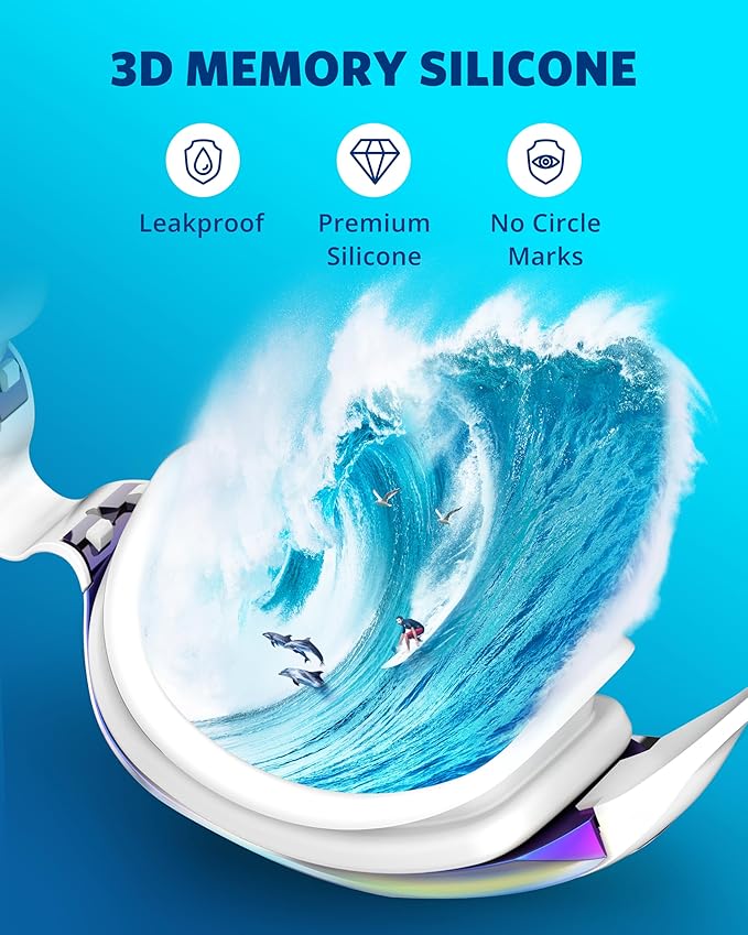 Aegend Swim Goggles, Swimming Goggles No Leaking Full Protection Adult Men Women Youth-StrideForce Fitness