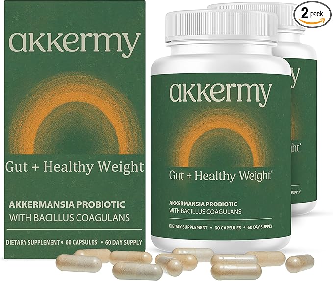 Akkermansia Probiotic for Appetite & Craving Control | Increases GLP-1 & Boosts Healthy Weight | 120 Day Supply | Made in USA | Bacillus Coagulans, B2, D3 & Chromium |SIBO Friendly, Vegan, Gluten Free-StrideForce Fitness