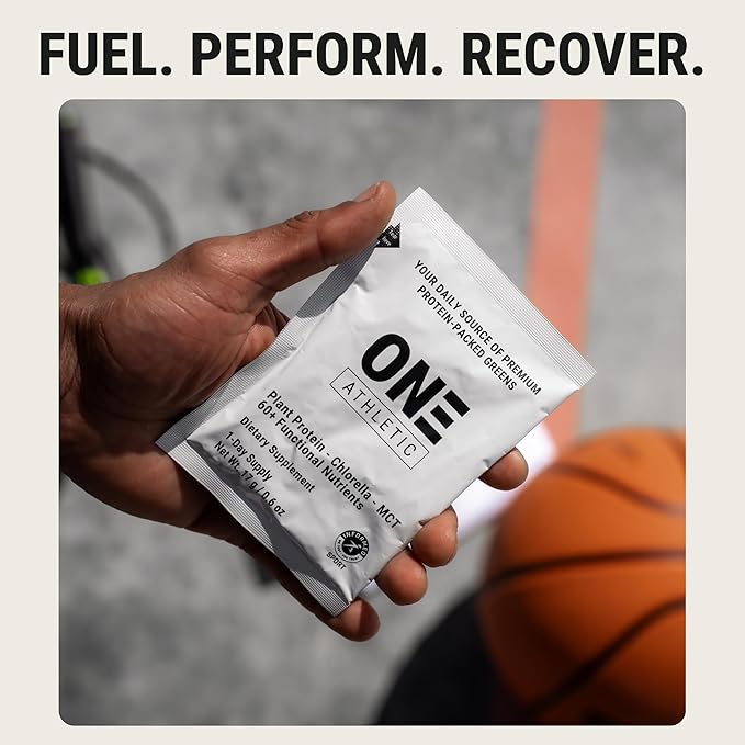 ON3 Athletic Protein Greens Supplement with chlorella, eleuthero and MCT Powder (5 Servings, Herbal)-StrideForce Fitness