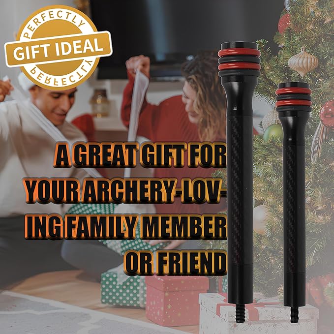 Archery 6″/8″ Bow Stabilizer- Carbon Fiber Bow Balance Bar with Damping System for Compound/Recurve Bow Hunting Archery Accessory Equipment-StrideForce Fitness