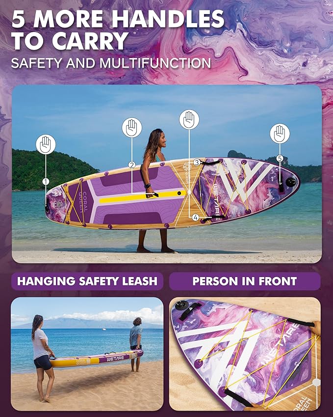 11'6"x35" Inflatable Paddle Board, 450lbs Extra Wide Stand Up Sup Board for Adults, Blow Up Paddleboard Kayak Non-Slip Stable Deck Boat for Yoga Fishing Surf-StrideForce Fitness