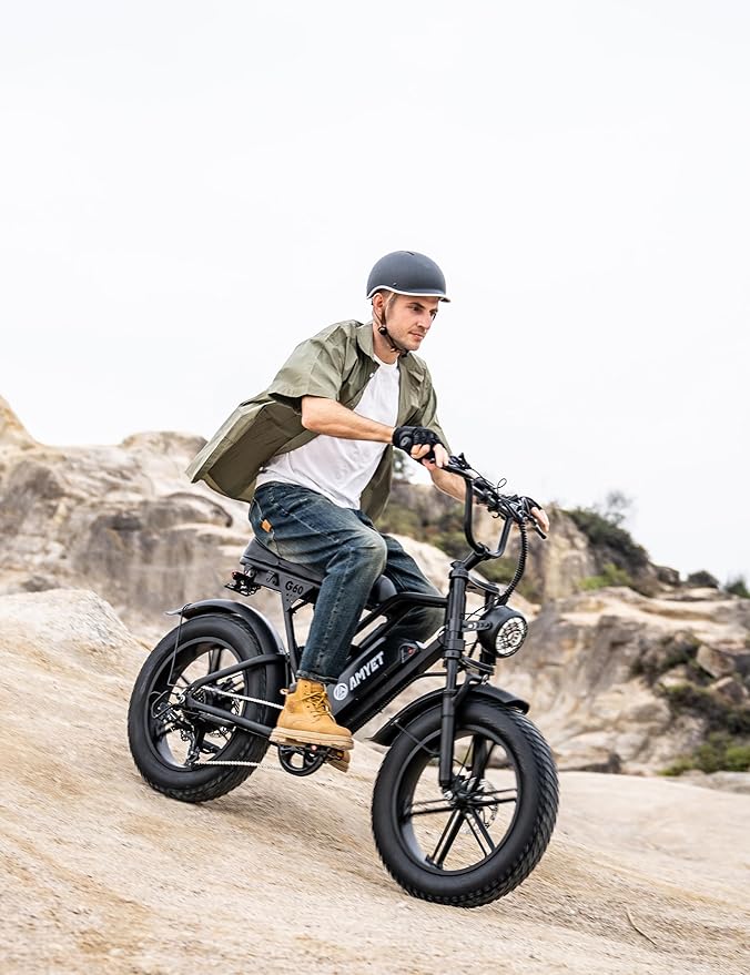 V9-G60 Peak 1500W Ebike, 48V 20Ah(960WH) Removable Battery, 72Miles &32MPH,20" Fat Tire Dirt Bike,7 Speed Gears,Dual Shock Absorber, Adults Electric Bike for Mountains, Snow, Sand, Road-StrideForce Fitness