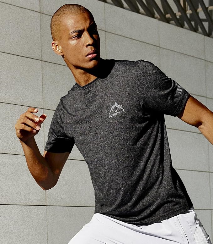 NORTHYARD Men's UPF 50+ Sun Protection Shirts Swim SPF UV Quick Dry Short Sleeve T-Shirts for Athletic Fishing Rash Guard-StrideForce Fitness