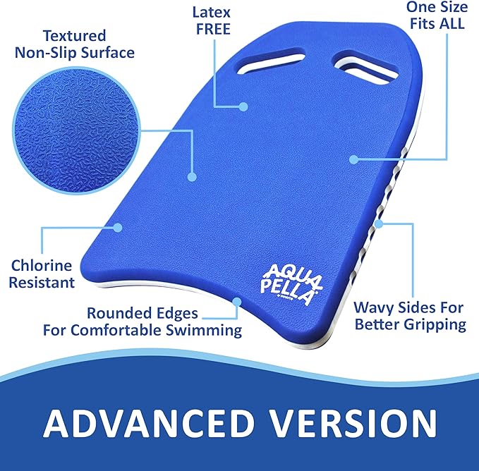 Aquapella Swimming Kickboard - One Size Fits All - A Great Training Aid for Children and Adults-StrideForce Fitness
