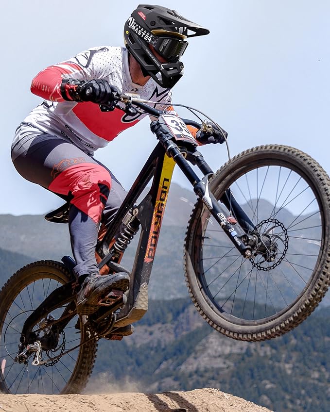 OutdoorMaster MIPS Full Face Mountain Bike Helmet for Men & Women - Two Removable Chin Pad, Ventilation Lightweight - Racing Downhill DH BMX MTB Helmet-StrideForce Fitness