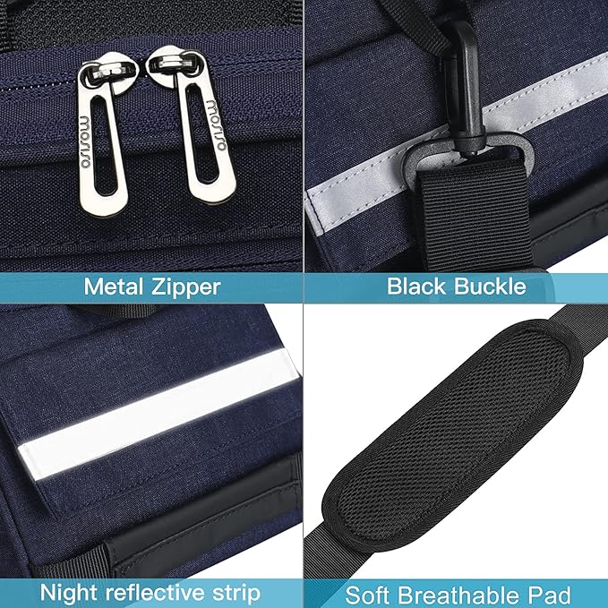 MOSISO Bike Rack Bag, Waterproof Bicycle Trunk Pannier Rear Seat Pouch Cycling Bike Carrier Backseat Storage Luggage Saddle Shoulder Bag-StrideForce Fitness