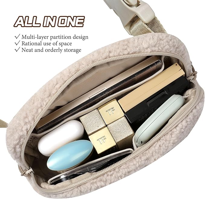 MoKo Fanny Packs for Women Men, Fashion Running Waist Packs, Crossbody Mini Bag Fanny Pack Belt Bag with Adjustable Strap for Running Outdoors Workout Travel Hiking Cycling-StrideForce Fitness