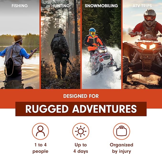 Adventure Medical Kits Sportsman Series Medical Kit - 300 - First Aid Kit for Camping, Hiking, Hunting & More - For 6 People for 7 Days - Includes Bandages, Medicine, Guide Book & More-StrideForce Fitness