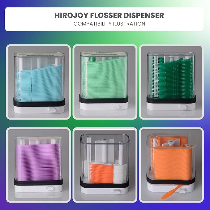 Empty Floss Pick Holder, Floss Pick Dispenser for Cleaning Teeth, Travel Floss Picks Case Flosser Dispenser, Flosser Holder