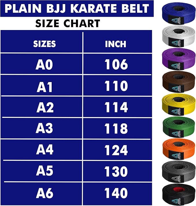 BJJ Belt for Men & Women Brazilian Jiu Jitsu Belt with Ranking Stripes Sleeve Bar Kids Jiu Jitsu Gi Belt-StrideForce Fitness