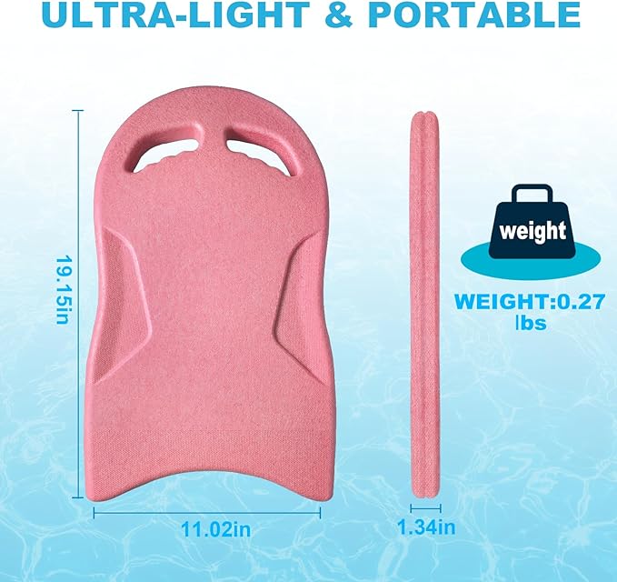 Swimming Kickboard, Lightweight and High Buoyancy Swim Training Board for Swimmers, Durable EPP Material, Ideal for Pool Exercise and Swimming Lessons-StrideForce Fitness