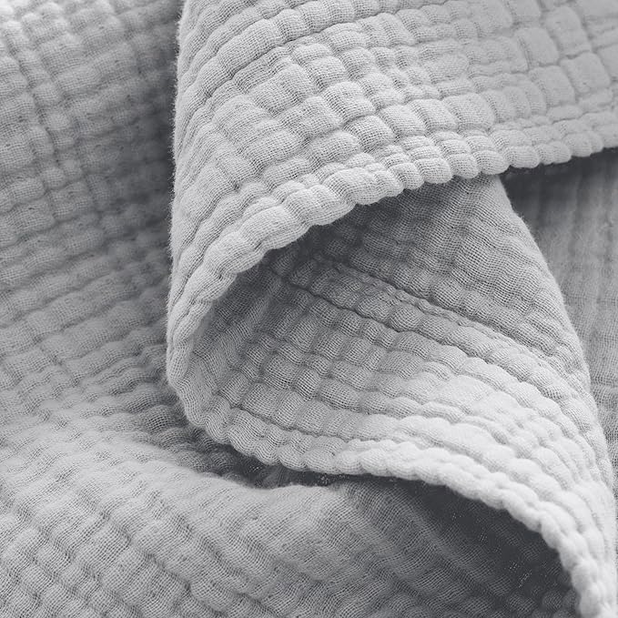 BOLL & BRANCH Dream Bed Blanket - Twin/Twin XL, Sky - Luxury 100% Organic Cotton - Soft, Lightweight and Breathable - Cloud-Like Touch-StrideForce Fitness