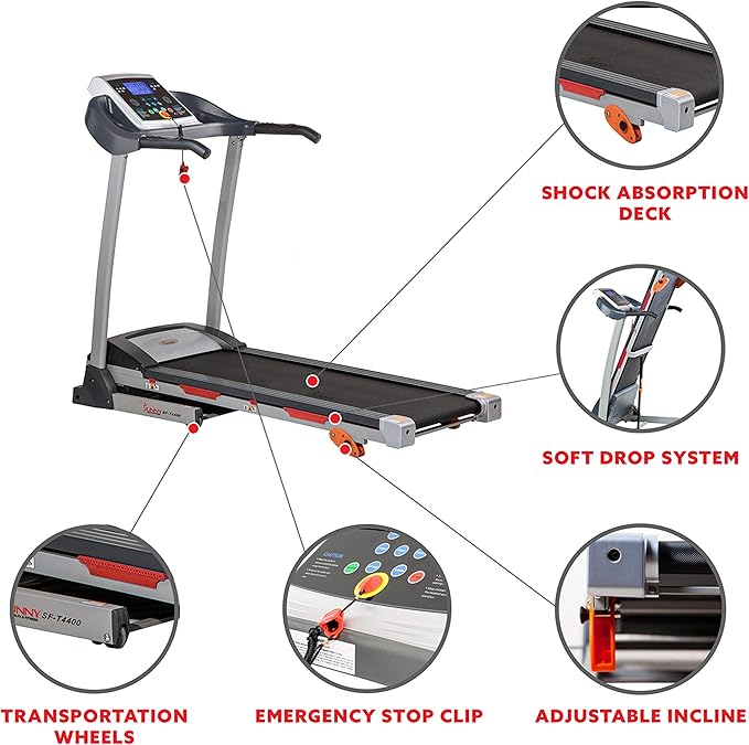 Sunny Health & Fitness Smart Wi-Fi Treadmills-StrideForce Fitness