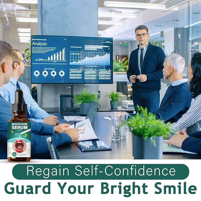 Gum Restore Drops, Gum Repair for Receding Gums & Stain Removal, Bad Breath Treatment for Adults(Dark Green)