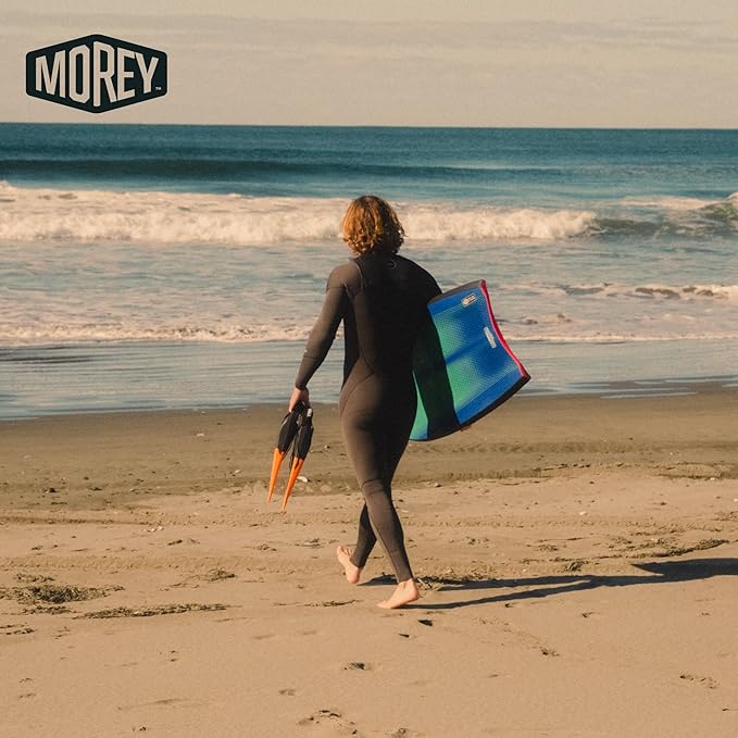 MOREY® Mach 12 MDS, 42.5" Bodyboard. Dynamic Speed Body Boards for Beach, for All Skill Levels, Embedded Fiberglass Stringer, with Coil Leash. Re-Engineered 2025 Model-StrideForce Fitness
