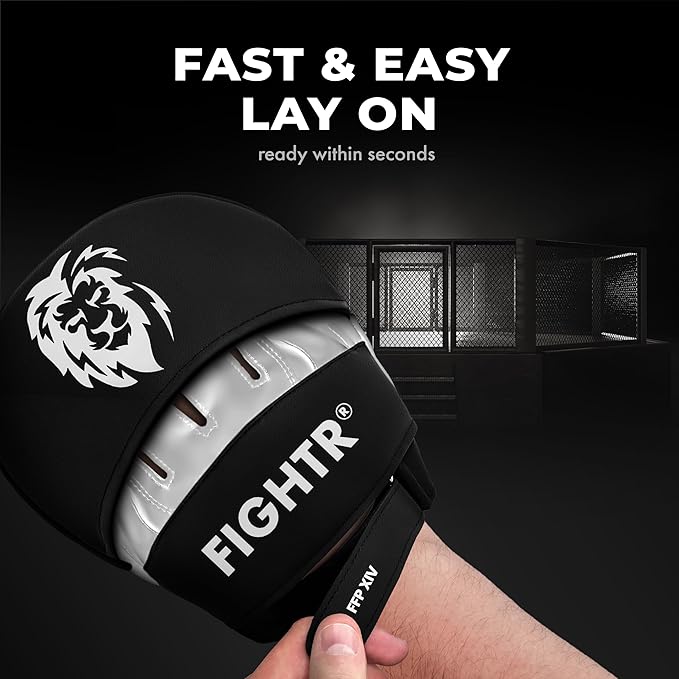 FIGHTR® Premium Punching Mitts - Ideal Padding & Stability | Boxing Mitts for Martial Arts incl. Carry Bag | Focus Pads for Boxing, MMA, Muay Thai, etc.-StrideForce Fitness