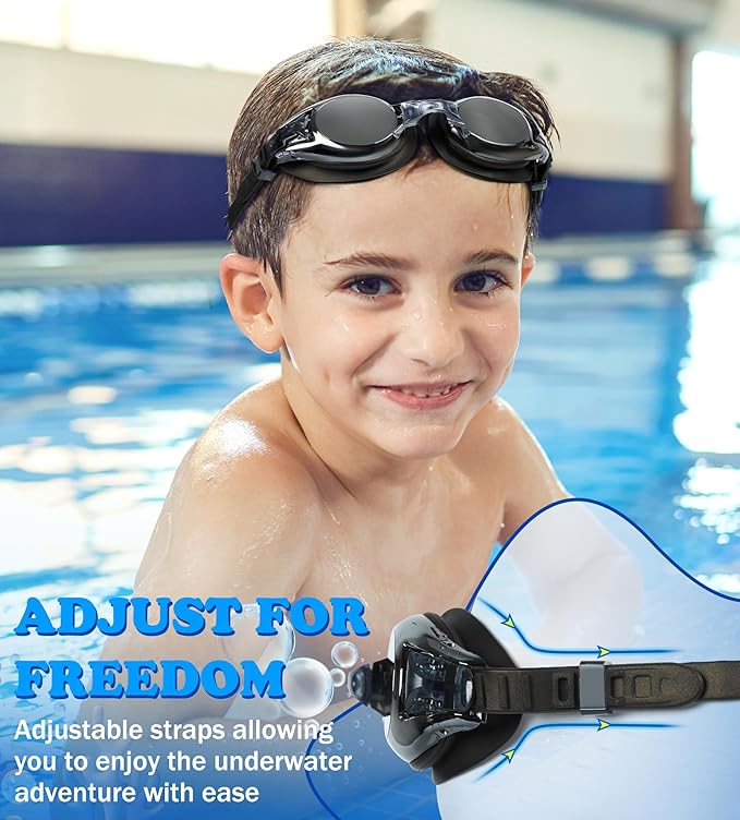 Aegend 2 Pack Kids Goggles, Swimming Goggles for Kids Age 4-16 Boys and Girls Youth, Anti-Fog Waterproof Anti-UV Pool Goggles-StrideForce Fitness