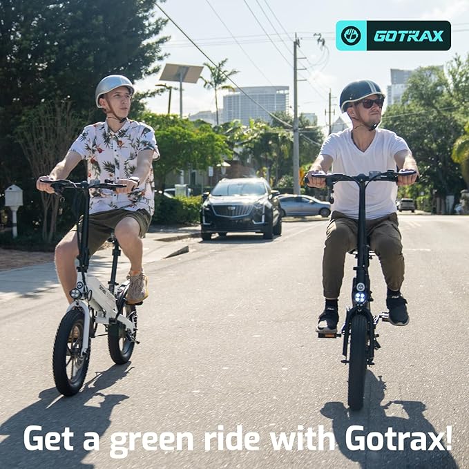 Gotrax S3 Electric Bike, 16x3.0 Fat Tire Electric Bicycle Adults, 750W Peak Motor, Max Range 25 Miles, Up to 20 Mph, Removable Battery, Adjustable Seat, Folding Electric Bike for Adults/Teens 13+-StrideForce Fitness