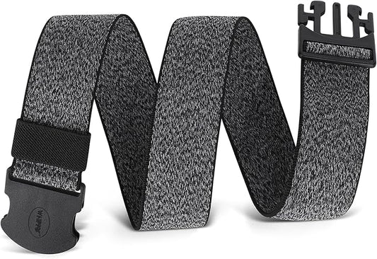 WHIPPY Mens Elastic Stretch Belt Unisex Adventure Web Belt for Women Men with Non-Metal Buckle Adjustable Belts-StrideForce Fitness