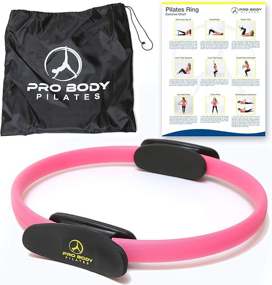 ProBody Pilates Fitness Circle – 14 Inch Pilates Ring for Focusing on Toning Inner Thighs, Arms, and Core-StrideForce Fitness