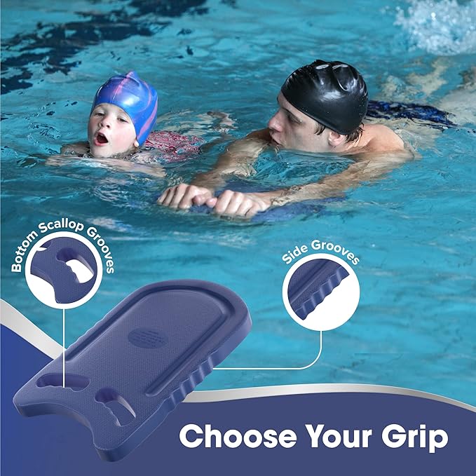 Kickboard Adult & Youth Swim Buoy Aid Leg Kick Exercise Training Float for Swimming Pool or Open Water Foam Equipment | High Buoyancy | Non-Slip | EVA Material & BPA Free-StrideForce Fitness