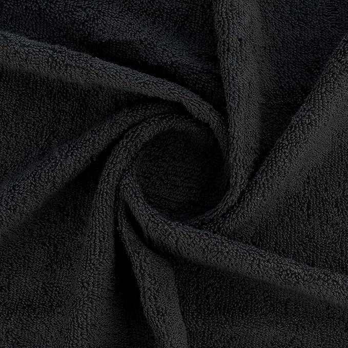 CASA COPENHAGEN® He & She 10 Pieces Hand Towel Set, Granite Grey + Mirage Grey, 550 GSM, 16x28 Inches, Designed in Denmark Super Soft and Absorbent, Egyptian Cotton Towels for Bathroom & Kitchen-StrideForce Fitness