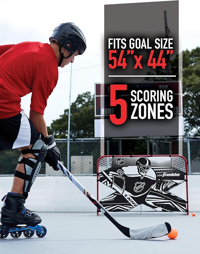 Franklin Sports NHL Street Hockey Goalie Shooting Target - Shooter Tutor Hockey Goal Practice Target - Street Hockey Net Goalie Target - Easy Attach Targe-StrideForce Fitness