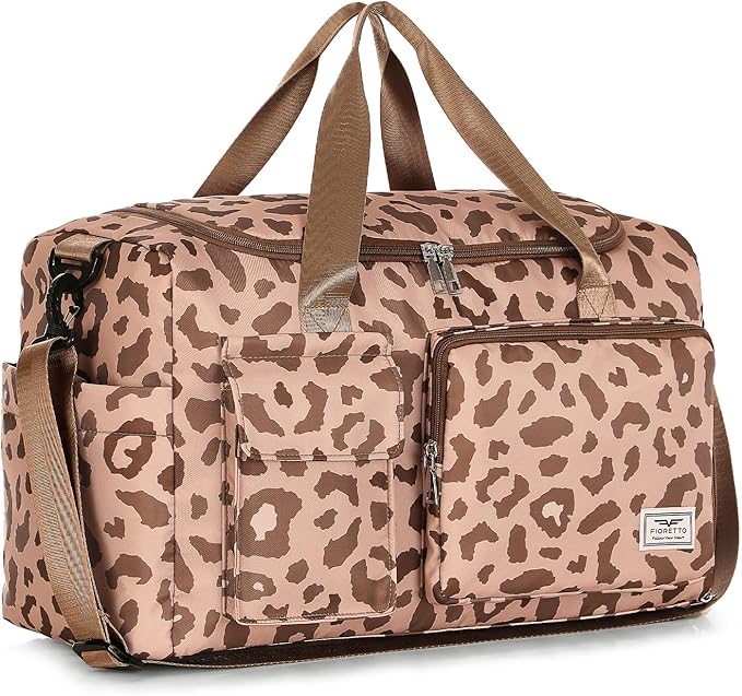 FIORETTO Women's Gym Duffle Bag with Shoes Compartment, 37L Capacity, Ideal for Travel, Gym, Sports, Duffel, Weekender-StrideForce Fitness