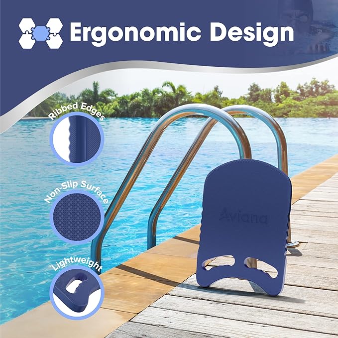 Kickboard Adult & Youth Swim Buoy Aid Leg Kick Exercise Training Float for Swimming Pool or Open Water Foam Equipment | High Buoyancy | Non-Slip | EVA Material & BPA Free-StrideForce Fitness