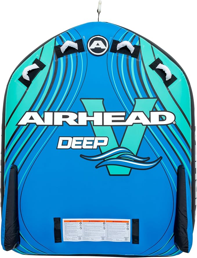 Airhead G-Force Inflatable Towable Tube | 2-4 Rider Models | Dual Tow Points | Full Nylon Cover | Kwik-Connect | Patented Speed Valve | Boat Tubes and Towables-StrideForce Fitness