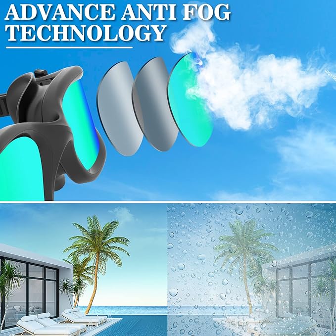 WIN.MAX Polarized Swimming Goggles Swim Pool Goggles Anti Fog Anti UV No Leakage Clear Vision for Men Women Adults Teenagers-StrideForce Fitness