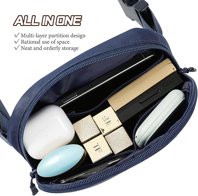 MoKo Fanny Packs for Women Men, Fashion Running Waist Packs, Crossbody Mini Bag Fanny Pack Belt Bag with Adjustable Strap for Running Outdoors Workout Travel Hiking Cycling-StrideForce Fitness