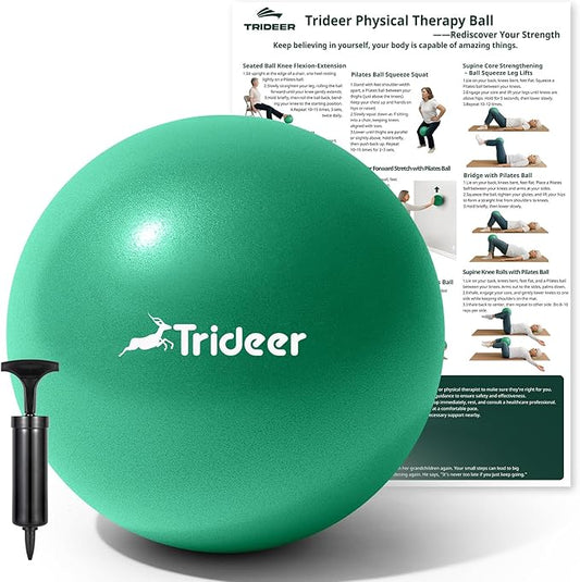 Trideer Exercise Balls Physical Therapy, 9 Inch Pilates Ball Between Knees for Physical Therapy, Mini Exercise Ball - Yoga Ball, Small Workout Balls for Core Strength and Back Support-StrideForce Fitness