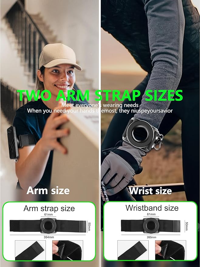 Running Phone Holder for iPhone,【Upgraded N52 Magnetic&Telescopic Anti Drop Rope】 360 ° rotatable,Armband,Wristband,Cell Phone Holder, for All Call Phone,iPhone/Sumsung/Android-StrideForce Fitness