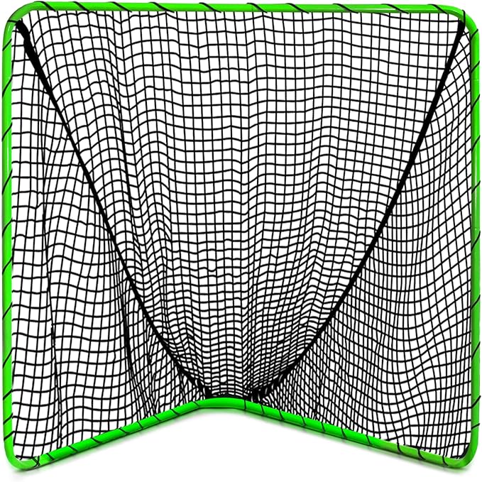 Velocity - Lacrosse Goal - Portable Steel Frame with Black Net, Perfect for Youth and Adult Training, Backyard Design-StrideForce Fitness