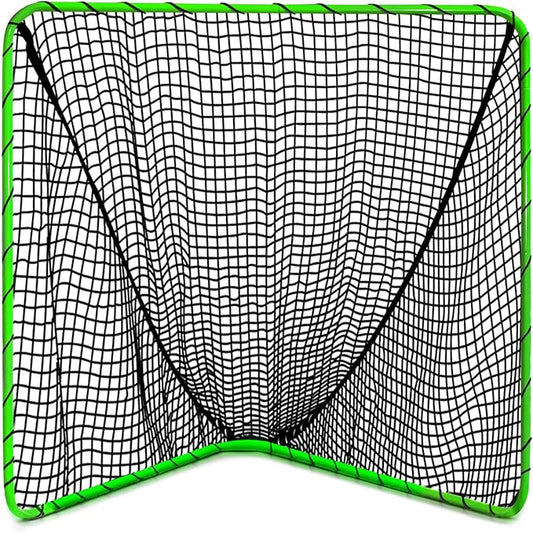 Velocity - Lacrosse Goal - Portable Steel Frame with Black Net, Perfect for Youth and Adult Training, Backyard Design-StrideForce Fitness